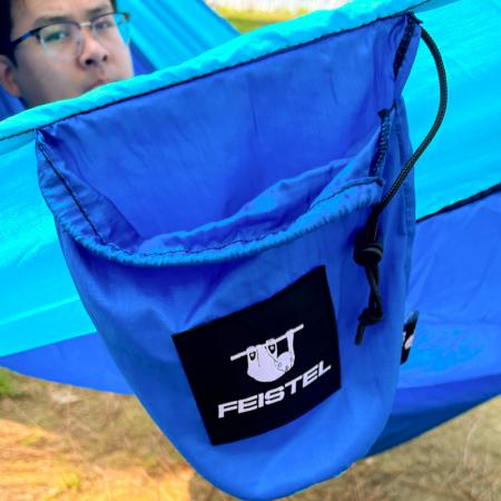 Hochwertige, strapazierfähige und rollfeste Hängematte aus Fallschirmstoff aus Nylon für Camping und Wandern, Tragkraft 200 kg
