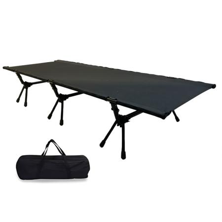 Ultraleichtes, faltbares Einzelbett aus Aluminiumlegierung für den Außenbereich, modernes Oxford-Design, tragbares Campingbett zum Selbstaufbau