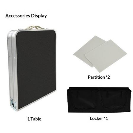 Tragbarer, einfach aufzubauender, klappbarer Küchentisch für Outdoor-Aktivitäten wie Camping und Picknick.