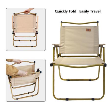 Outdoor-Klappstuhl aus Kohlenstoffstahl und Oxford-Gewebe, geeignet für Garten, Camping und Picknick