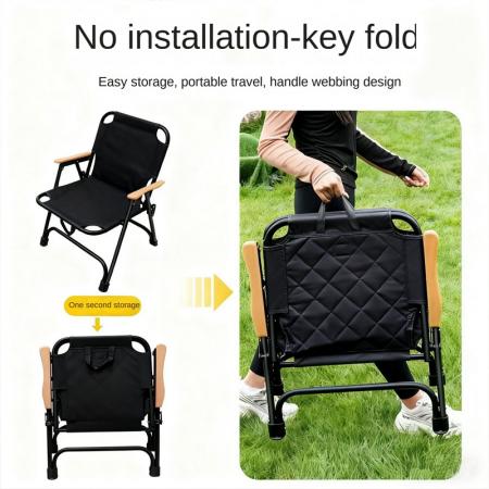 Outdoor-Camping-Klappstühle, Freizeitstühle, Klappstühle aus Kohlenstoffstahl 