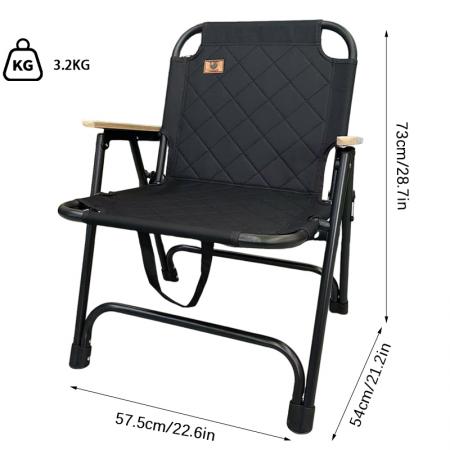 Outdoor-Camping-Klappstühle, Freizeitstühle, Klappstühle aus Kohlenstoffstahl 