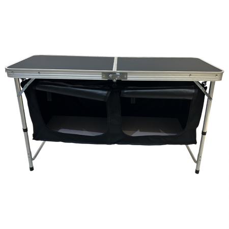 Tragbarer, einfach aufzubauender, klappbarer Küchentisch für Outdoor-Aktivitäten wie Camping und Picknick.