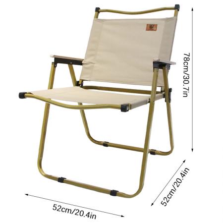 Outdoor-Klappstuhl aus Kohlenstoffstahl und Oxford-Gewebe, geeignet für Garten, Camping und Picknick