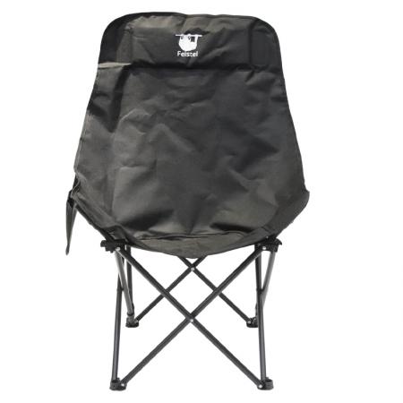 Großer, bequemer Camping-Mondstuhl mit hoher Rückenlehne, faltbarer Outdoor-Liegestuhl 