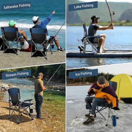 Großer, klappbarer und bequemer Regiestuhl für den Außenbereich, geeignet für Freizeit, Autoreisen und Camping. 