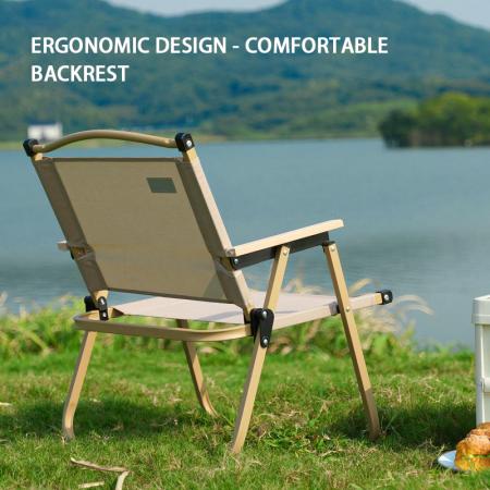 Outdoor-Klappstuhl aus Kohlenstoffstahl und Oxford-Gewebe, geeignet für Garten, Camping und Picknick