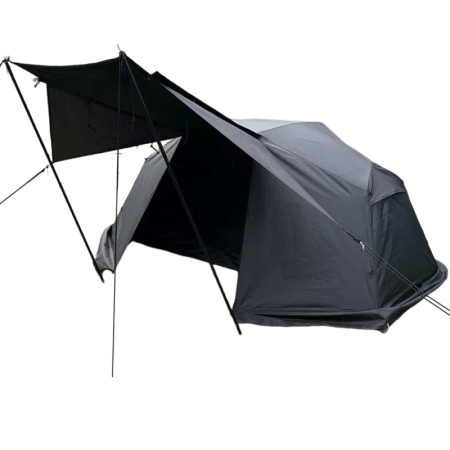 Wasserdichtes Campingzelt mit Vordach für Reisen, Wandern und Outdoor-Aktivitäten, Ein-Schlafzimmer-Konstruktion, einfacher Aufbau