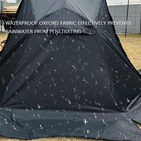 Wasserdichtes Campingzelt mit Vordach für Reisen, Wandern und Outdoor-Aktivitäten, Ein-Schlafzimmer-Konstruktion, einfacher Aufbau