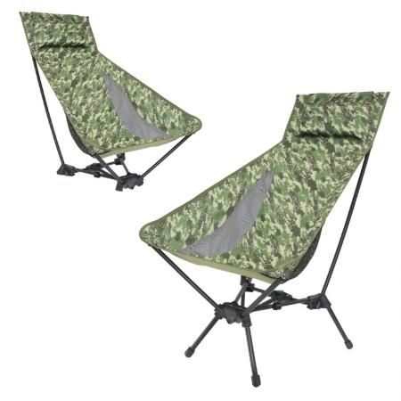 Ultraleichter, faltbarer Hochlehner-Stuhl für Outdoor-Aktivitäten, tragbar, faltbar, ideal für Strand und Camping