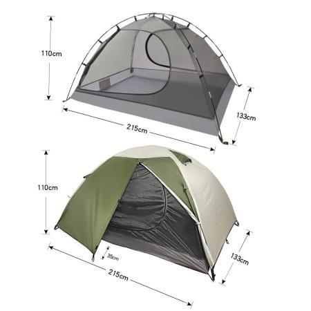 Vier-Jahreszeiten-Doppelwand-Campingzelt, vollautomatisch, mit Sonnenschutz, für den Außenbereich 