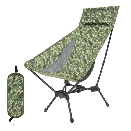 Ultraleichter, faltbarer Hochlehner-Stuhl für Outdoor-Aktivitäten, tragbar, faltbar, ideal für Strand und Camping