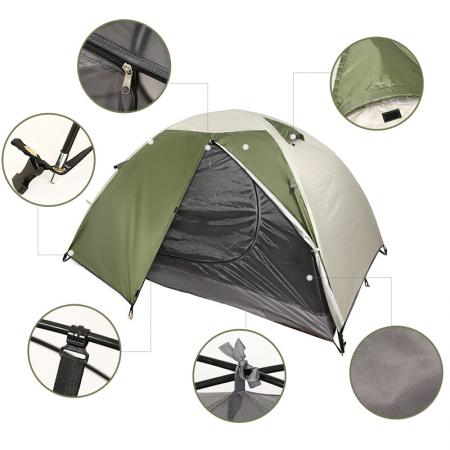 Vier-Jahreszeiten-Doppelwand-Campingzelt, vollautomatisch, mit Sonnenschutz, für den Außenbereich 