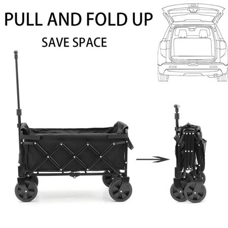 Zusammenklappbarer, robuster Gartenwagen mit Edelstahlrahmen, OEM-kundenspezifisch gefertigt