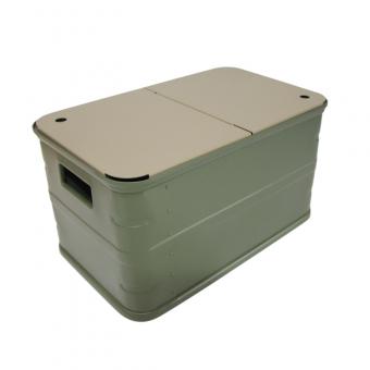 Große, offene, wasserdichte Camping-Aufbewahrungsbox aus Aluminium