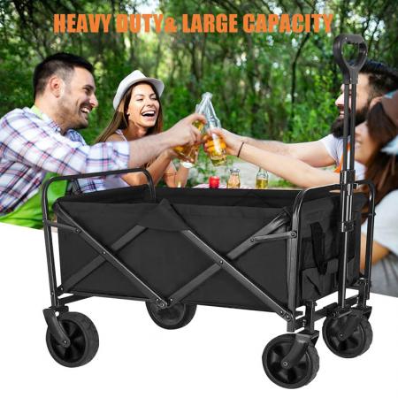 Garten-, Camping- und Strandwagen, zusammenklappbarer Bollerwagen