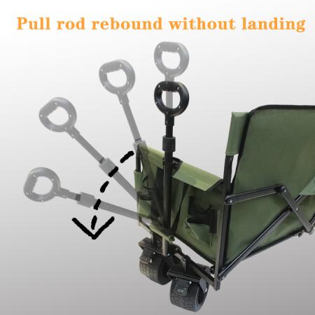 Zusammenklappbarer Bollerwagen, robust und faltbar, ideal für den Strand, mit großem Fassungsvermögen