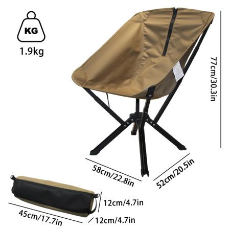 Tragbarer, kompakter und ultraleichter Klappstuhl aus Aluminium für Outdoor-Reisen und Camping.