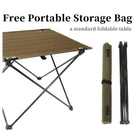 Klappbarer, tragbarer Outdoor-Camping-Kochtisch mit Eierrollen- und Oxford-Gewebe
