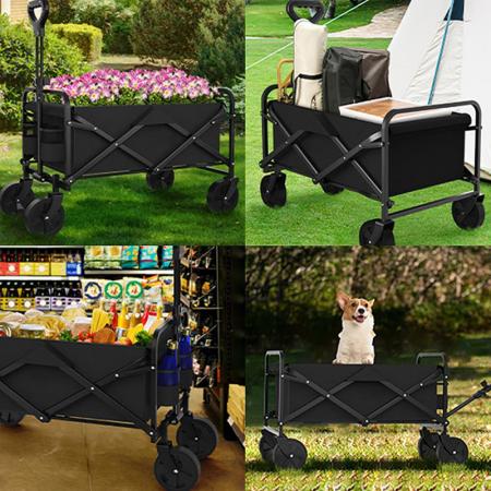 Garten-, Camping- und Strandwagen, zusammenklappbarer Bollerwagen