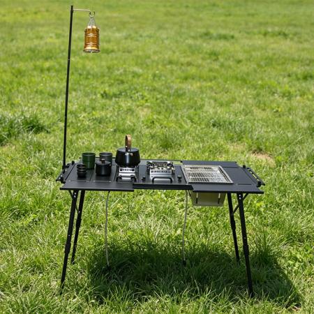 Zusammenklappbarer, modularer Outdoor-Gartentisch zum Kochen, Wandern, Picknicken, Campen