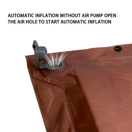 Doppelt verstärkte, selbstaufblasende, tragbare, feuchtigkeitsbeständige und faltbare Outdoor-Luftmatratze 