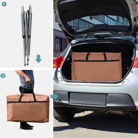 Multifunktionaler, klappbarer Aluminium-Campingküchentisch mit Oxford-Tasche und Schrank