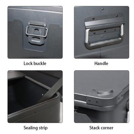 IGT Outdoor-Aluminiumbox, leichtes Kombinationszubehör-Set aus Aluminiumlegierung für Camping.