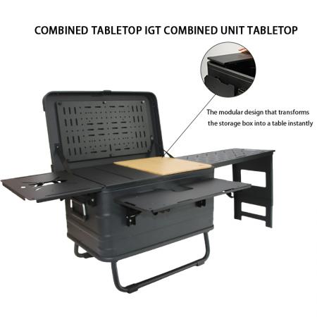 IGT Outdoor-Aluminiumbox, leichtes Kombinationszubehör-Set aus Aluminiumlegierung für Camping.
