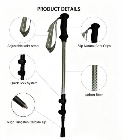 Hersteller von individuell gestaltbaren, teleskopierbaren Trekkingstöcken aus Aluminium 7075 mit Logo für den Outdoor-Bereich 
