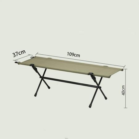 Gartenmöbel, individuell anpassbarer moderner Aluminium-Gartenstuhl, klappbar, tragbar, doppelter langer Hocker