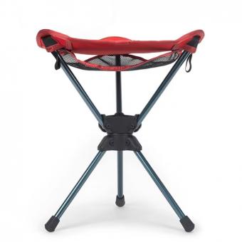 Campingstuhlhocker aus 600D Oxford-Gewebe, Aluminium, 360° drehbar
