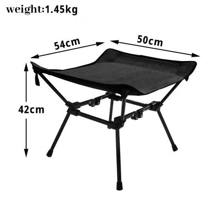 Tragbare, faltbare Outdoor-Strandbank aus Oxford-Gewebe, Aluminiumlegierung, leicht zu verstauen, Campinghocker