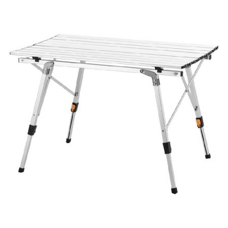 Tragbarer, verstellbarer Campingtisch aus Aluminium, faltbar und klappbar – ideal für Picknicks und Camping im Freien 