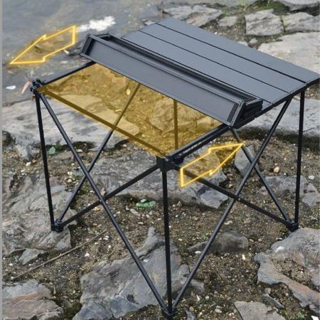 Ultraleichte, klappbare Outdoor-Tische, inklusive Tragetasche und tragbarem Campingtisch