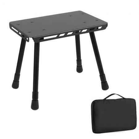 Ultraleichter, zusammenklappbarer Angelhocker aus Metall und Aluminium für den Außenbereich – Mini-Tritt, faltbar, Campinghocker 