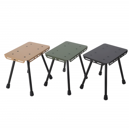 Ultraleichter, zusammenklappbarer Angelhocker aus Metall und Aluminium für den Außenbereich – Mini-Tritt, faltbar, Campinghocker 