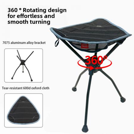 Ultraleichte Rucksack- und Wander-Leichtgewicht-Campingstühle, kompakter tragbarer Outdoor-Sitzstuhl 