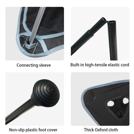 360° drehbarer faltbarer Campinghocker mit 3 Beinen aus Aluminiumlegierung, tragbarer Outdoor-Angel- und Wander-Hocker 