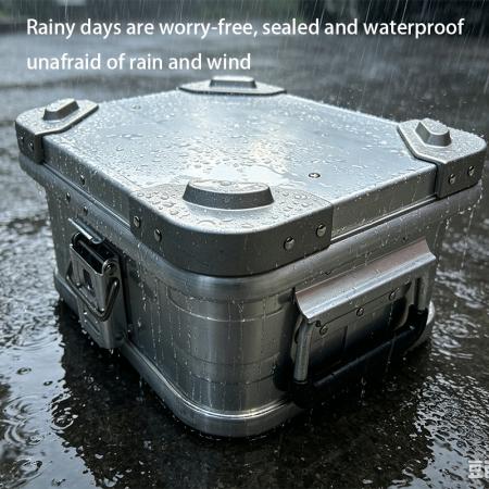 Schwerlast Camping wasserdichte staubdichte schützende Hartschalenkoffer-Aluminium-Dichtungs-Aufbewahrungsbox Metall-Aufbewahrungsbox 