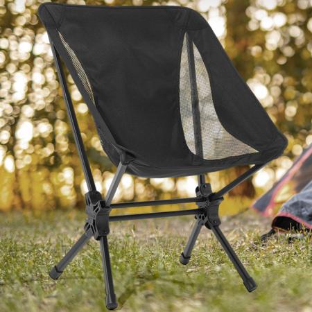 Wanderbarer tragbarer leichter Aluminium-Oxford-Stoff-Campingstuhl mit einfachem Aufbau, kompakter Klappstuhl