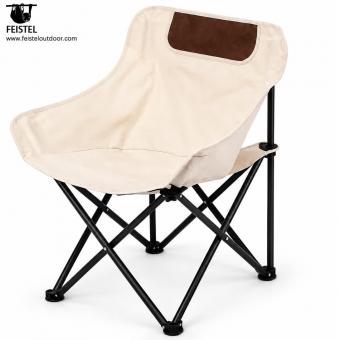 Mondstuhl aus Kohlenstoffstahl für Camping