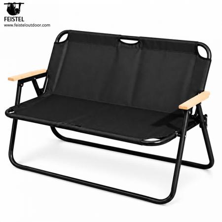 Outdoor-Campingstuhl für Paare für 2 Personen – klappbare 2-Sitzer-Camping-Loveseat, 7075-Aluminiumgestell, 600D Oxford, 250 kg Belastbarkeit 