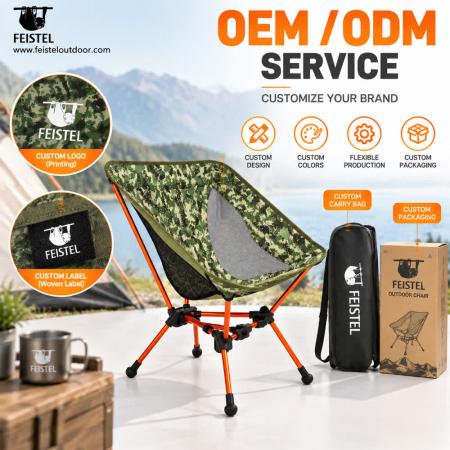 Leichter, klappbarer Campingstuhl – 7075 Aluminium, 600D 88T Oxford, 150 kg Tragkraft 