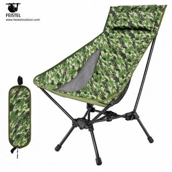 Leichter Campingstuhl mit hoher Rückenlehne