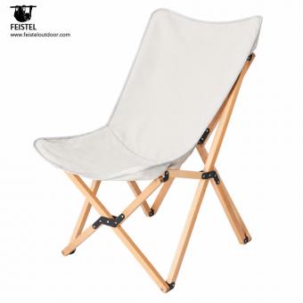 Faltbarer Camping-Holzstuhl