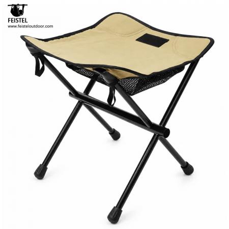 Mini-Falt-Campinghocker – 0,53 kg 7075 Aluminium-Dreibeinsitz, 31×10 cm kompaktes Packmaß 