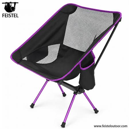 Leichter Damen-Campingstuhl – 2,29 lb tragbarer klappbarer Strandstuhl, 7075 Aluminium, 120 kg Belastbarkeit 