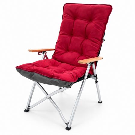 Plüsch Campingstuhl Kissenbezug – 55×125 cm durchgehend gepolsterter Sitz- und Rückenlehnenbezug 