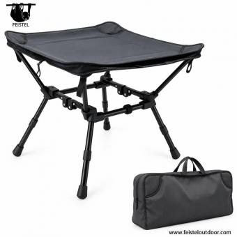 2-in-1 Aluminium Campinghocker & Beistelltisch